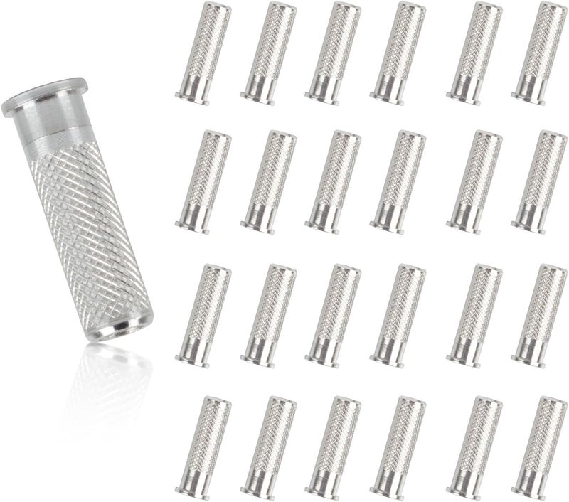 SP.G Aluminum .244 Arrow Inserts for Carbon Arrows, 6.2mm Arrow Inserts for Srew-in 100 Grain Field Points Arrow Tips Archery Bow Hunting Accessories - Image 1